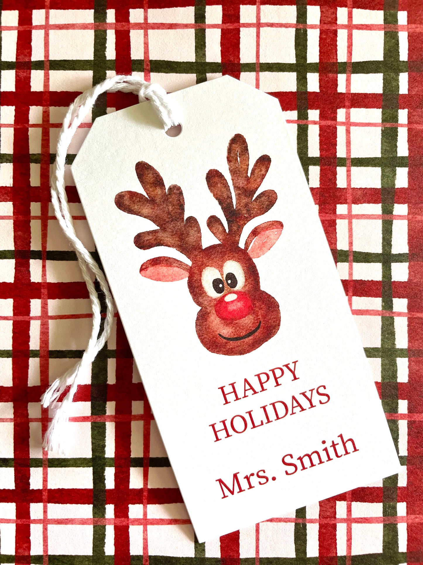 Rudolph Gift Tag