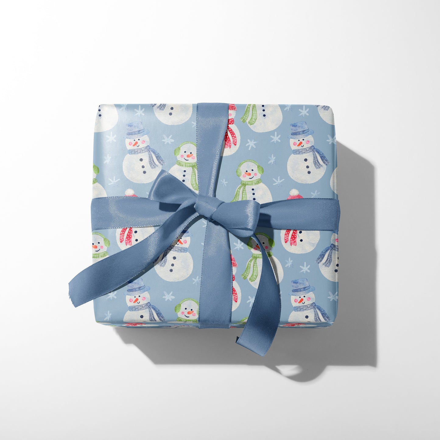Watercolor Snowman Wrapping Paper