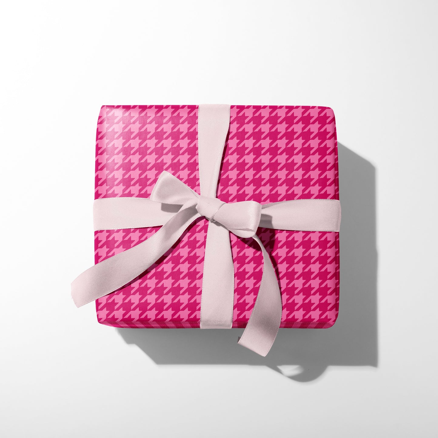Valentine Houndstooth Wrapping Paper
