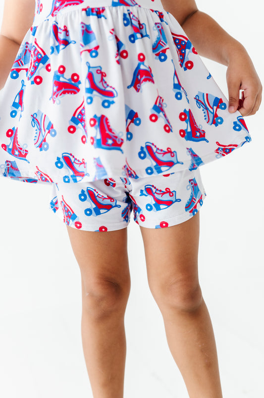 PREORDER Red White and Blue Roller Skates Play Shorts