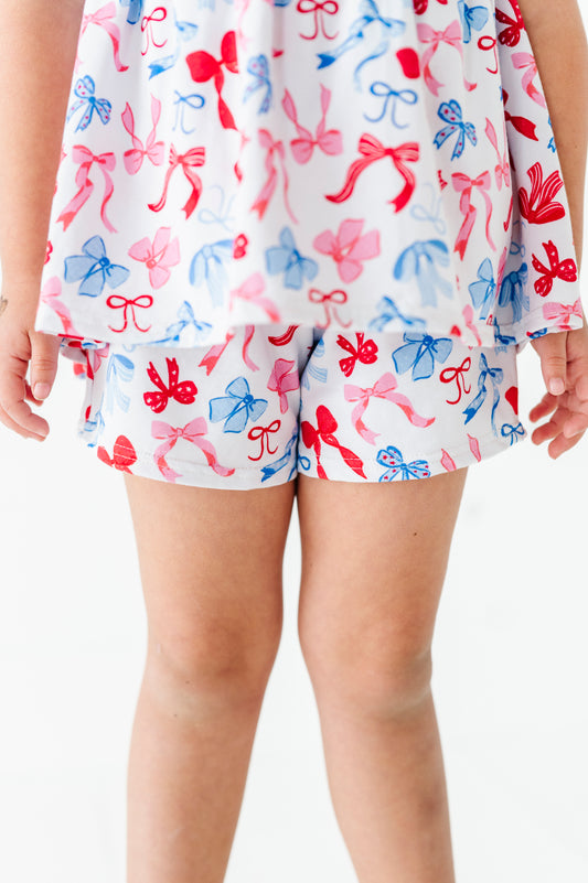 PREORDER Red White and Blue Bows Play Shorts