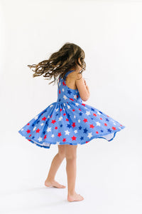 Blue Star Racerback Dress