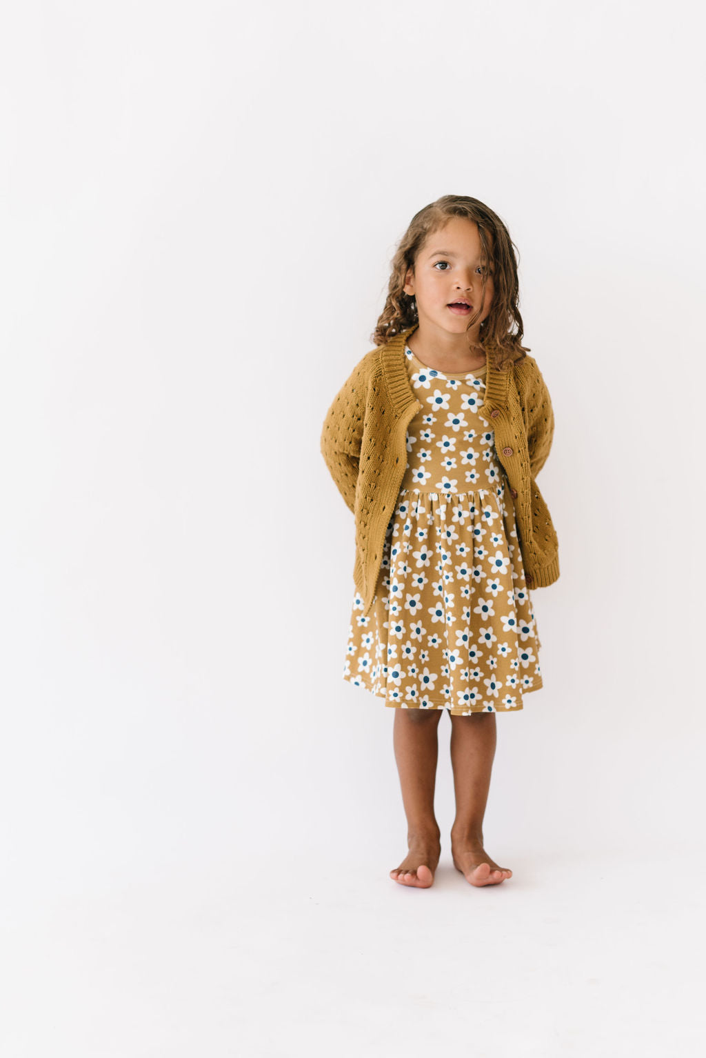Cotton Cardigan in Bronze