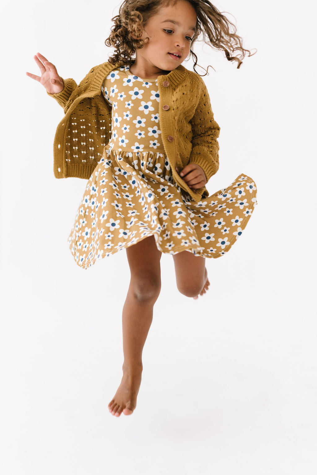 Cotton Cardigan in Bronze