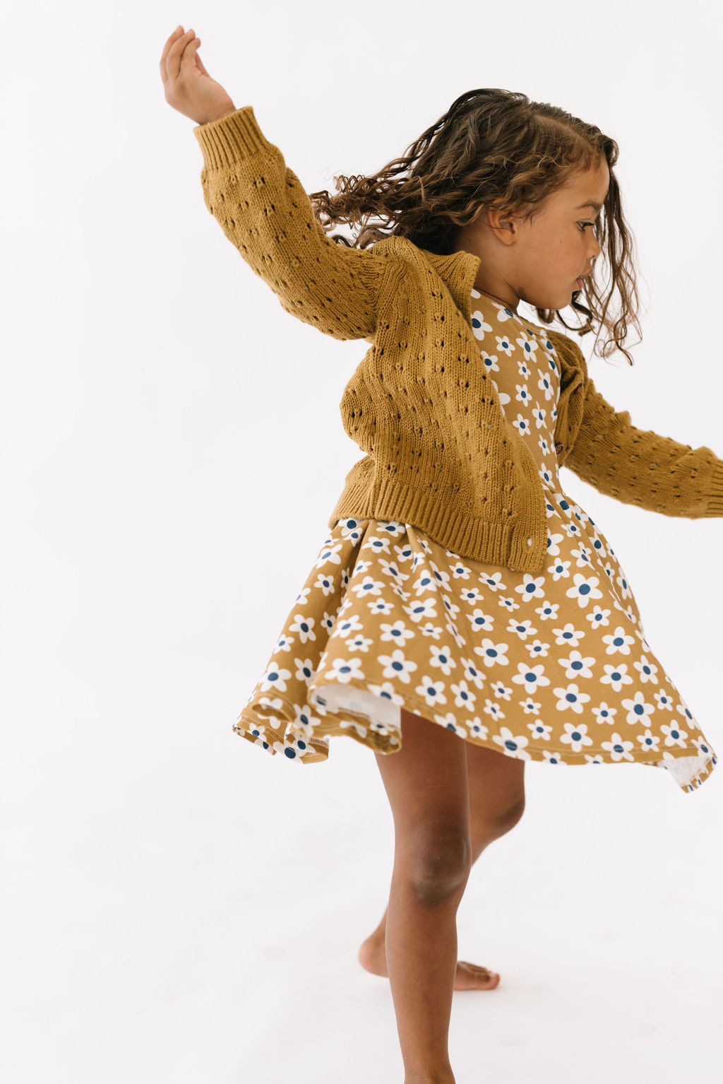 Cotton Cardigan in Bronze