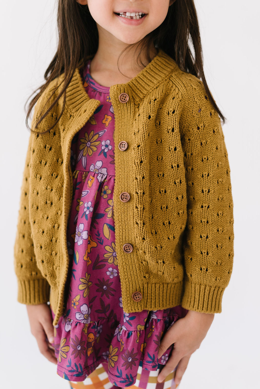 Cotton Cardigan in Bronze