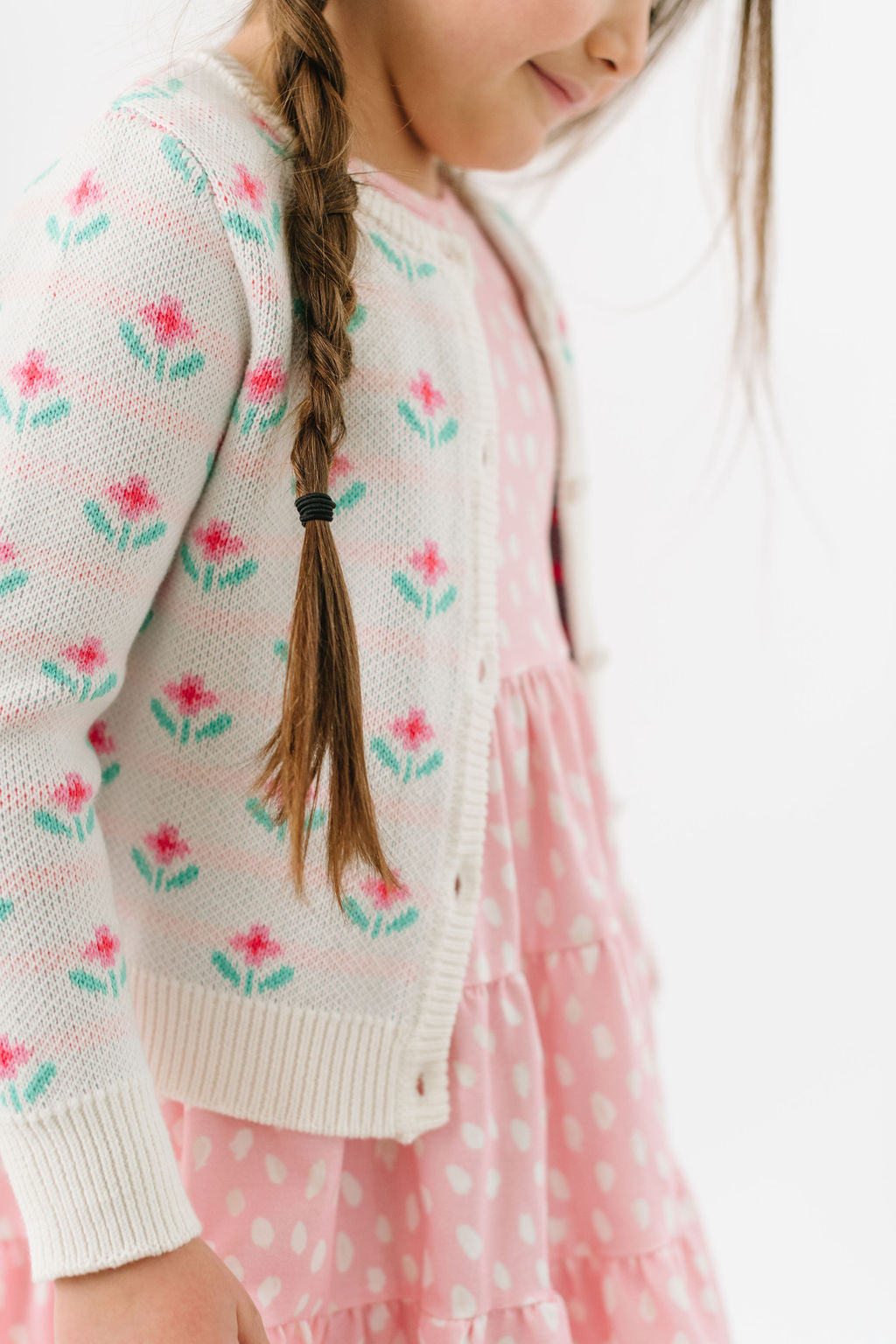 Spring Geo Floral Cardigan