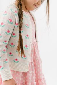 Spring Geo Floral Cardigan