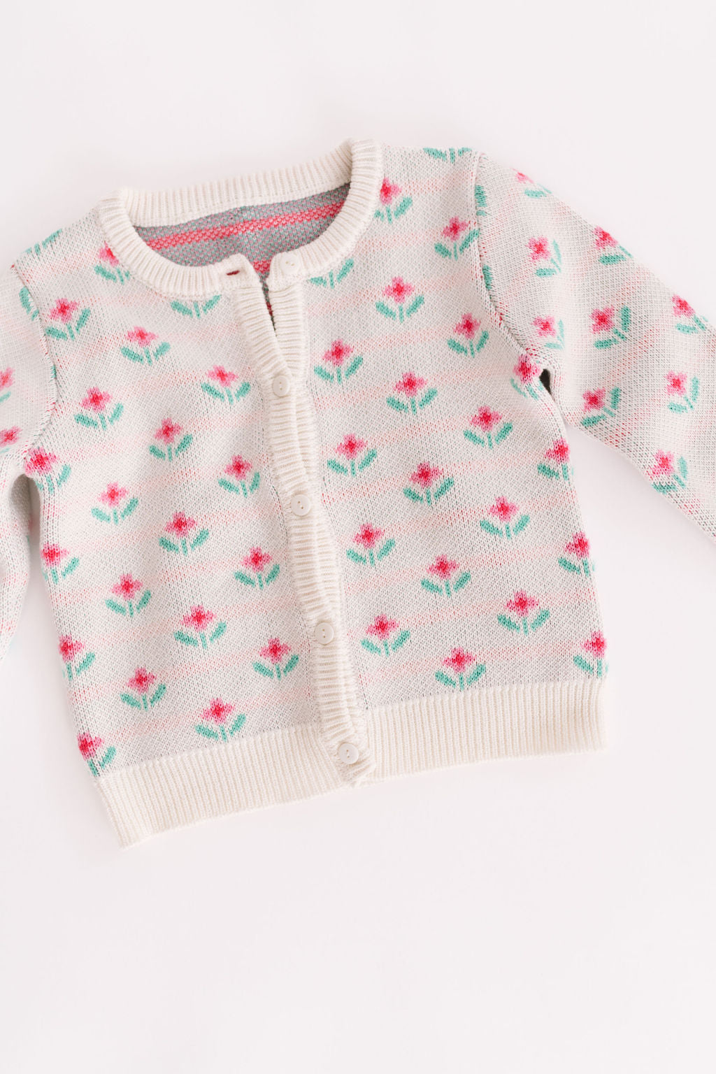 Spring Geo Floral Cardigan