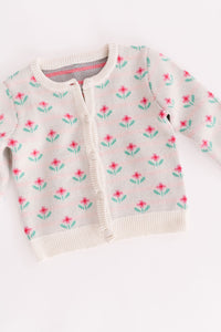 Spring Geo Floral Cardigan