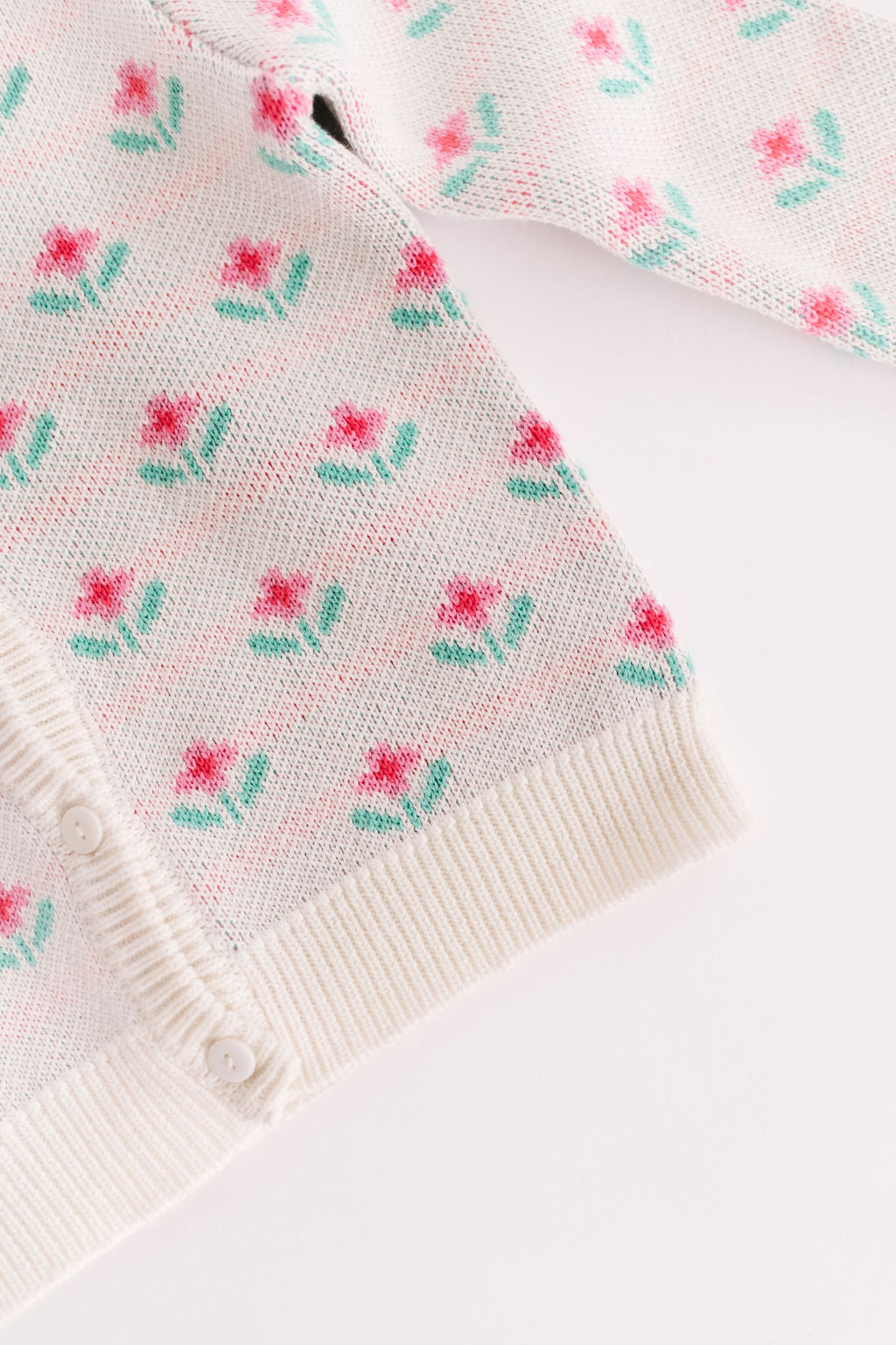 Spring Geo Floral Cardigan