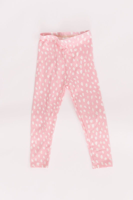 Painted Dots in Rose Shadow Leggings