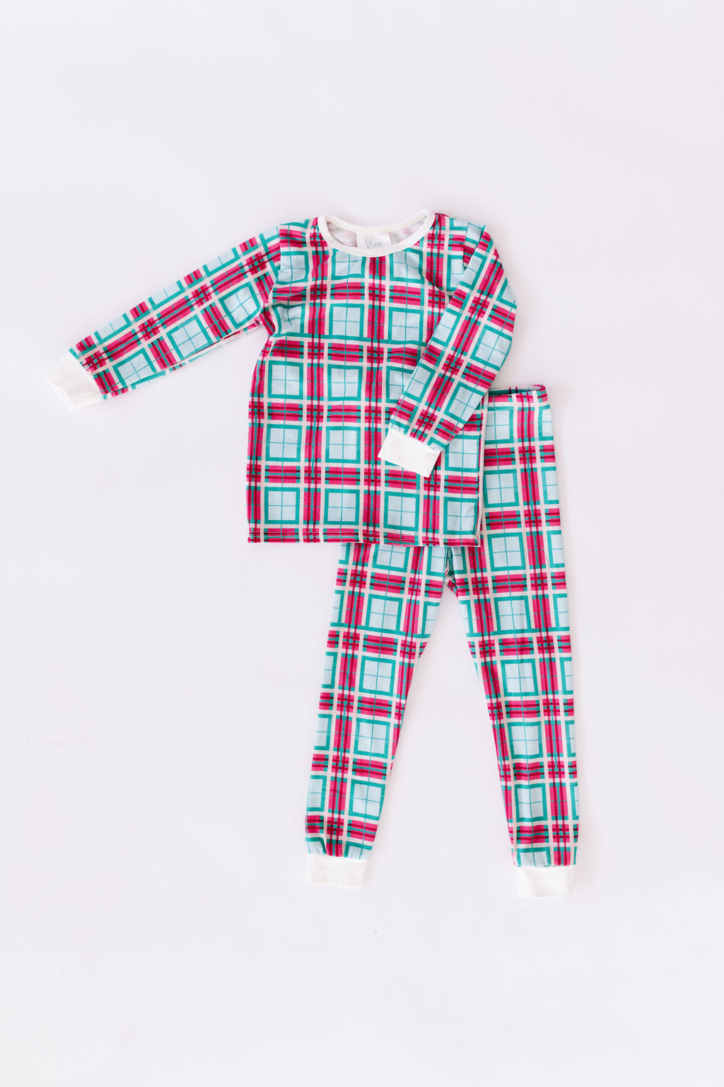 Carmine Tartan Bamboo PJ Set