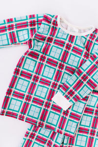 Carmine Tartan Bamboo PJ Set