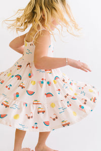 Beach Adventures Three Tier Twirly Dress