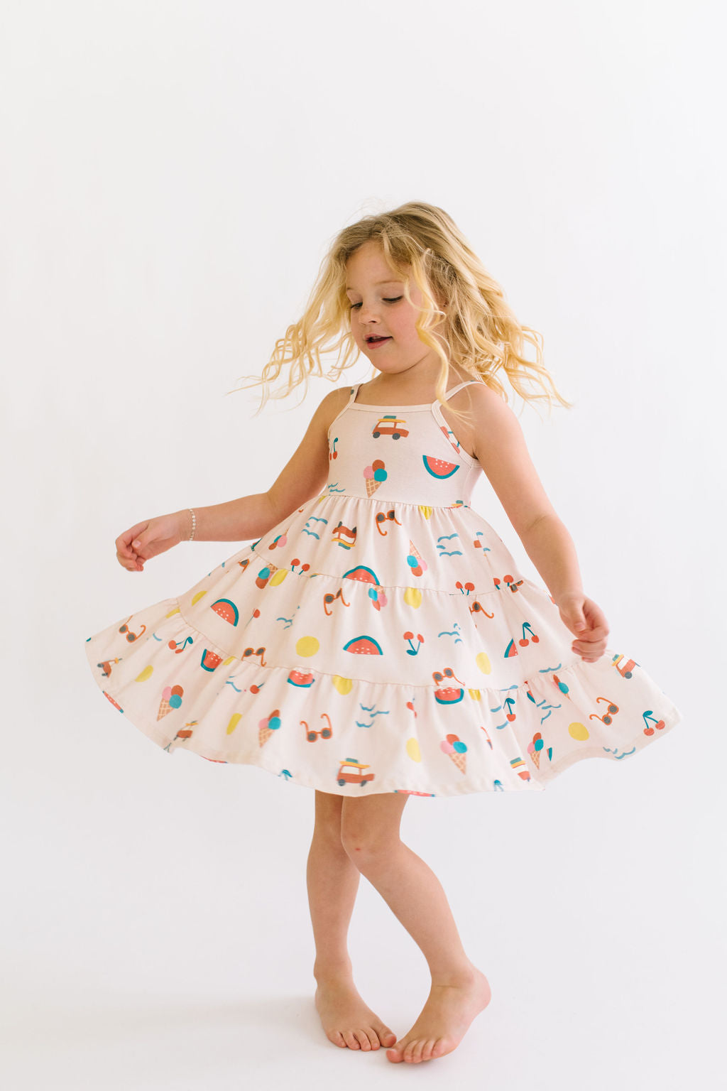Beach Adventures Three Tier Twirly Dress
