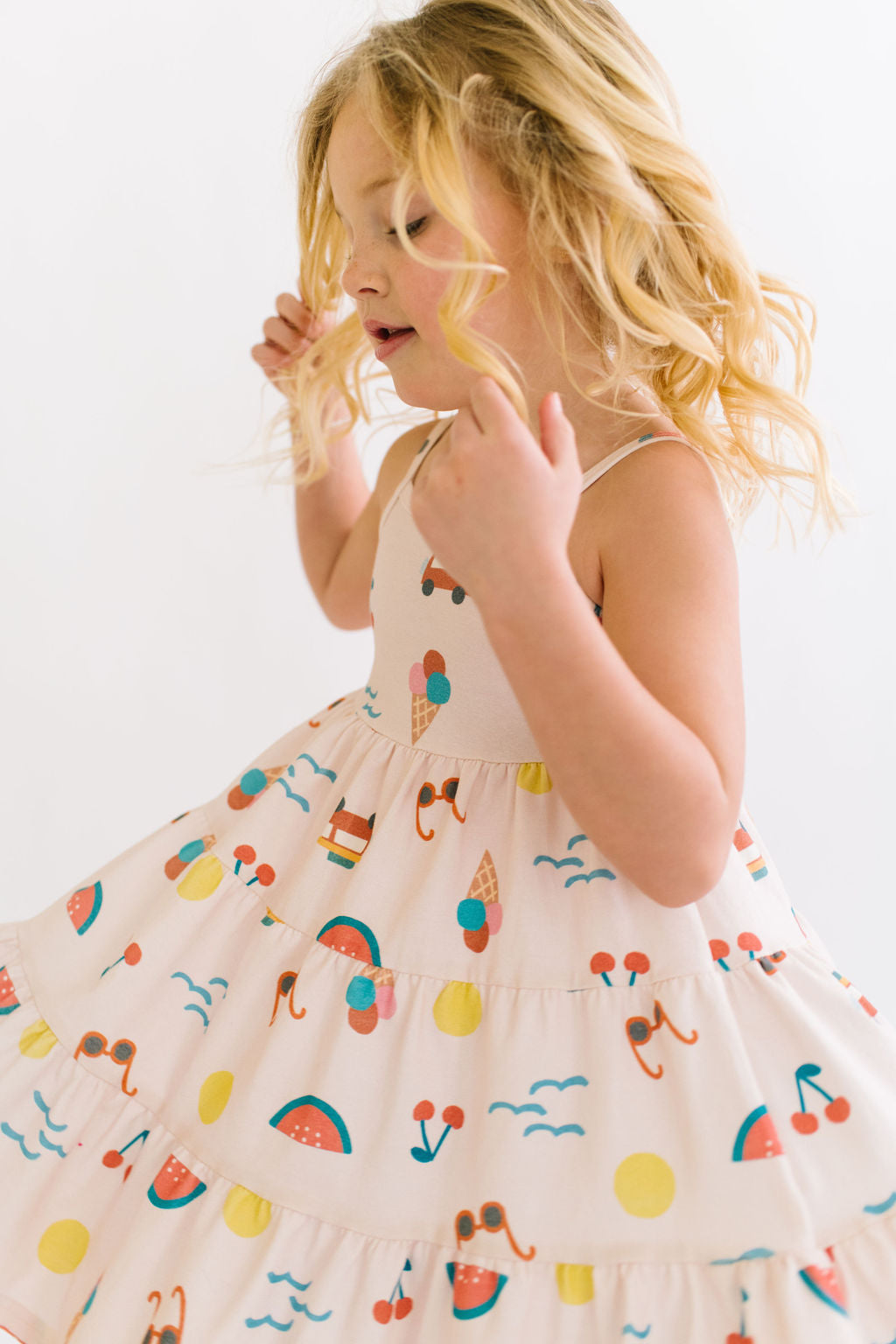 Beach Adventures Three Tier Twirly Dress