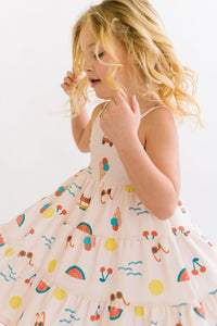 Beach Adventures Three Tier Twirly Dress