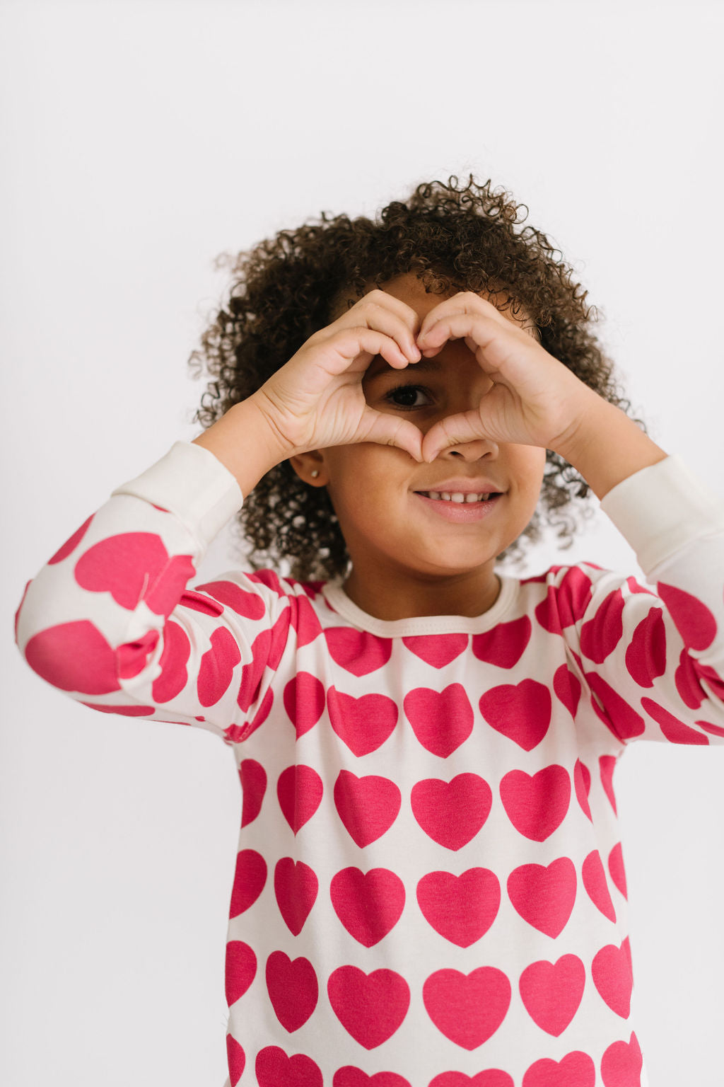 Rose Red Hearts Bamboo PJ Set