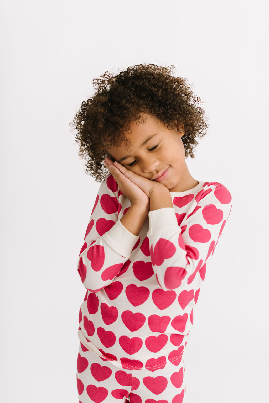 Rose Red Hearts Bamboo PJ Set