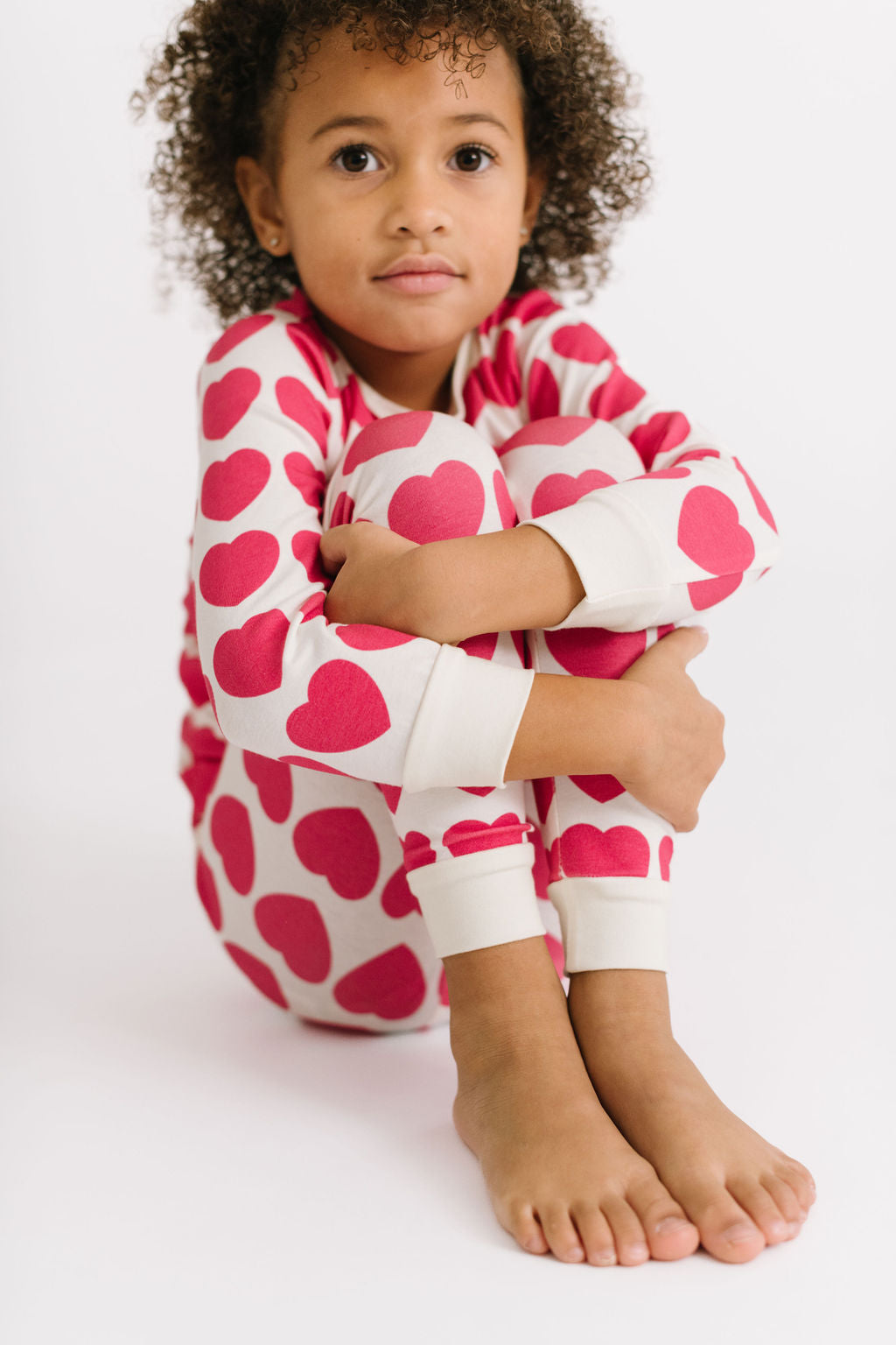 Rose Red Hearts Bamboo PJ Set